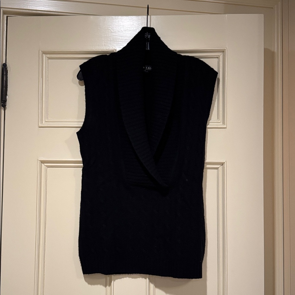 Ralph Lauren Black Label - Black Cashmere Knit Vest